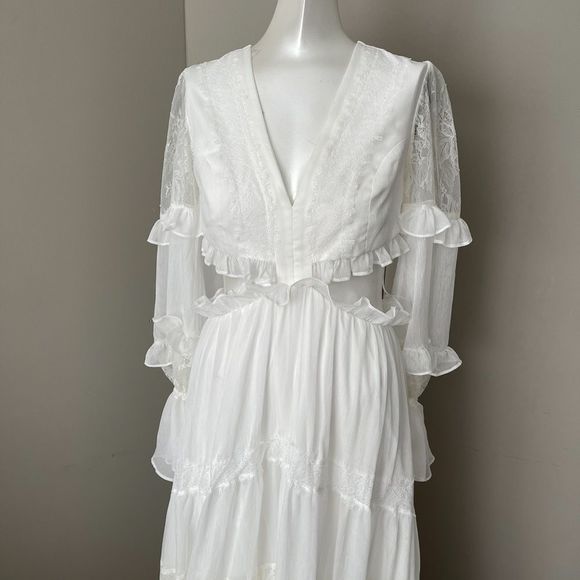 PatBO Lace-Trim Maxi Dress - Picture 7 of 9